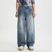 Men's Clothing Heavyweight Bamboo Washed Denim Jeans Loose Fitting Wide Leg Trousers For Men And Women Street Style Retro High Street_mkmklike.com