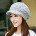 Hot Sale Women's Hats Winter Warm Knitted Hat Rabbit Hair Double Layer Plus Veet Cap Visor Beanies For Women Casual_mkmklike.com