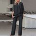 Women's Clothing hot-selling new European and American fashion solid color loose casual irregular suit_mkmklike.com