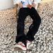Men's Trendy Hip Hop Jeans Distressed Knife Cut Ripped Loose Wide Leg Embroidered High Street Style_mkmklike.com