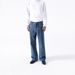 Men's Clothing Washed Structure Jeans Midweight Wide Leg Pants European American Minimalist Old Money Style Blue Black Cotton Jeans_mkmklike.com