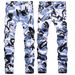 Men's Printed Skinny Jeans | Streetwear Stretch Denim Pants With Artistic Design_mkmklike.com