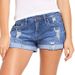 Women's Clothing Elastic Ripped Denim Shorts Women_mkmklike.com