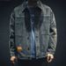 Loom Men's Denim Spring Autumn New Loose Korean Style Jacket Trendy Brand Cool European American Street Workwear Top_mkmklike.com