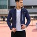 Pulse Pulse Men's New European And American Style Denim Solid Color Casual Button Cardigan Workwear Multi-Pocket Jacket Hot_mkmklike.com