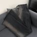 Men's Gradient Frayed Hem Flared Jeans – Vintage Washed Denim Pants With Distressed Details (S-3XL, Blue/Black)_mkmklike.com