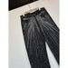 Parisian Style Heavy Duty Rhinestone Embellished Jeans, American Street Style, Scimitar Wash, Vibe Straight Leg, 3D Tailored Pants._mkmklike.com