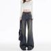 American Retro High-waisted Women's Jeans 2026 Spring Collection, Loose Fit, Slimming, Slightly Flared Wide-leg_mkmklike.com