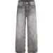 Retro Streetwear Distressed Jeans – Vintage Washed Wide-Leg Denim With Artistic Whiskering & Splatter Effect, Unisex Relaxed Fit_mkmklike.com