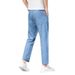 Tencel Thin Cropped Men's Loose Straight Casual Cotton Stretch Plus Size High-End Jeans Men_mkmklike.com