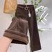 Fleece-Lined Wide Leg Jeans For Women – High Waist | Caramel Brown | Winter Comfort | Relaxed Straight Fit | S-2XL_mkmklike.com