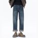 Cleanfit Autumn And Winter New Jeans Men's Fit Straight Tube Loose Plus Size Youth Middle Waist Trendy Retro Washed Rice Can Eight Tubes_mkmklike.com