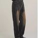 Wrinkled Distressed Design Jeans For Men, High Street American Retro Trendy Brand, Loose Straight Pants With A Vintage_mkmklike.com