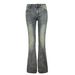American Retro Micro-flared Jeans For Women, New Autumn And Winter Low-waist Slimming Wide-leg Versatile Stretchy_mkmklike.com