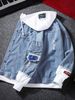 Loom Cross-Border Men Spring Autumn Style Boys Versatile European And American Trendy Brand Casual Hooded Denim Jacket_mkmklike.com