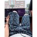Men's Blue All Over Star Denim Shorts Straight Leg Five Quarter Length Summer American Casual Sports Pants_mkmklike.com