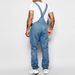 Men's Clothing Fashion Men's Strappy Denim Rompers Ripped Jeans Trousers_mkmklike.com