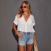 Women's Clothing Ripped Straight Pants Women's Denim Shorts_mkmklike.com