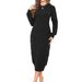 Women's clothing solid color cable knitted slim sweater Abaya robe women's clothing MSL26_mkmklike.com