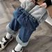 Women's Clothing High Waist Wide Leg Jeans - Winter Stretch Denim Pants With Flared Fit, Comfortable & Slimming Straight Leg Trousers_mkmklike.com