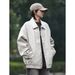 Loom European And American Street Fashion Loose Motorcycle Men's Trendy Cool High-end Pilot PU Leather Jacket Coat_mkmklike.com