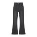 Women's High Waisted Flared Jeans Supermodel Extra Slimming Stretch Denim Black/Gray Tight Fitting Hip Lifting Autumn Style_mkmklike.com