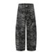 Retro Camo Utility Overalls For Men - Loose Fit Cargo Pants With Reverse Wear Design, Streetwear & Workwear Style_mkmklike.com