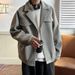 Men's Autumn And Winter Plus Pound Thick Woolen Coat, American British Yuppie Pilot Jacket_mkmklike.com