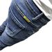 Men's Clothing Social spirit young man personality versatile nine-point jeans men's brand slim feet net celebrity pants tights_mkmklike.com