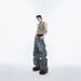 Men's Distressed Multi Pocket Design Jeans Destroy Contradictions Hand Painted Ripped Loose Straight Pants_mkmklike.com