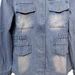 K New Women's Denim Jacket; Plus-size Long-sleeved Coat._mkmklike.com