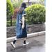 Young Hong Kong Style Chic French Blue Denim Polo Collar Dress For Women In Summer 2025_mkmklike.com