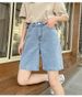 K Women's New Style High-Waisted Loose Skinny Straight Mid-Length Jeans_mkmklike.com