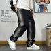 Men's Clothing Plus Size Loose Straight Leg Jeans Trendy Young Men's Casual Pants Personalized Washed Long Denim For Spring Autumn_mkmklike.com