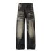 Men's Loose Fit Jeans High Street Style Hand Washed Whisker Texture Design Denim For Men And Women_mkmklike.com