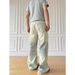Men's Retro Washed Distressed Straight Leg Jeans High Street Loose Fit Wide Leg Pants Mid Waist Cotton Long Non-Stretch_mkmklike.com
