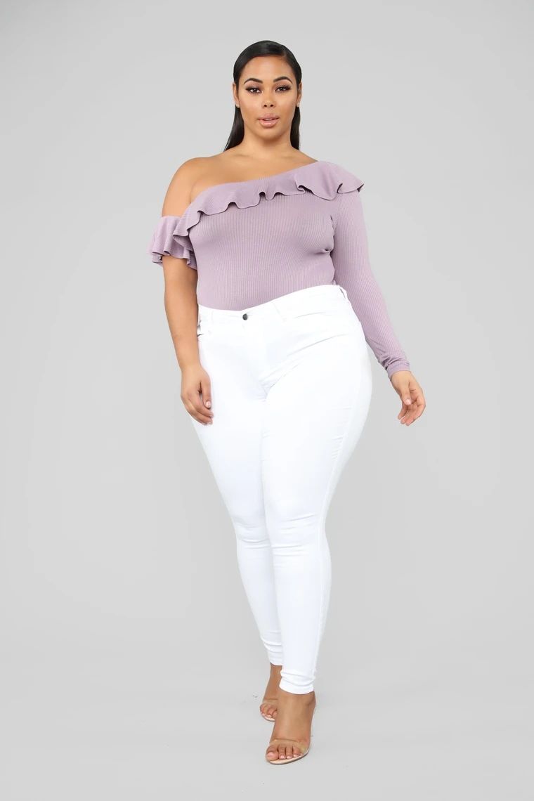 Women's Clothing Plus Size Fashion High Stretch Denim Small Leg Pants_mkmklike.com