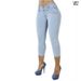 Women's Clothing High-Waisted Slim Fit Stretchy Skinny Jeans For Women Hip Lifting Cropped Pants For Formal & Casual For Women_mkmklike.com