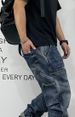 Jeans Men's Trendy Brand Tied Feet Harlan Pants Autumn Versatile Retro Heavy Wear-resistant Men's New Models_mkmklike.com