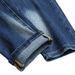 Men's Ripped Knee Distressed Slim Fit Skinny Jeans With Whisker Fading, Stretch Denim Trousers For Casual Street Style_mkmklike.com
