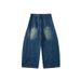 Vintage Washed Straight-Leg Jeans – Classic American Retro Denim Pants With Relaxed Fit & High Waist | Unisex Streetwear For Men & Women_mkmklike.com