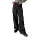 Women's High-Waisted Rhinestone Jeans Black Slimming Wide Leg Pants 25AW Style Washed Denim for Export Wholesale_mkmklike.com