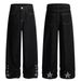 Men's Deconstructed Straight Leg Jeans – Loose Fit Clean Aesthetic, Trendy & Comfortable Casual Pants_mkmklike.com
