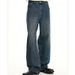 Classic American Vintage Washed Denim Jeans For Men - Relaxed Straight Leg Casual Trousers_mkmklike.com
