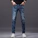 Men's Slim Fit Ripped Jeans – Stretch Skinny Denim Pants With Distressed Details & 9-Inch Cuff_mkmklike.com