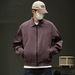 Spring And Autumn Men's Hong Kong Style Handsome High-End Workwear American Retro High Street Loose Trendy Turn-Down_mkmklike.com