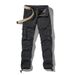 Men's Straight Cut Outdoor Sweatpants Abrasion Resistant Multi-Pocket Cargo Casual Pants_mkmklike.com