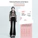 New Spring And Autumn Black Flared Jeans For Women, High Waist Slim Fit Versatile Bell-Bottom Pants, Wholesale From_mkmklike.com