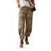 Women's Wide Leg Jeans Loose Fit Banana Pants Slimming Elastic Waist European And American Cross Border Trade Denim_mkmklike.com
