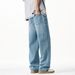 Men's Clothing Men's New Spring Casual Loose Fit Jeans American Retro Style Trendy Straight Leg Long Pants For Formal & Casual_mkmklike.com